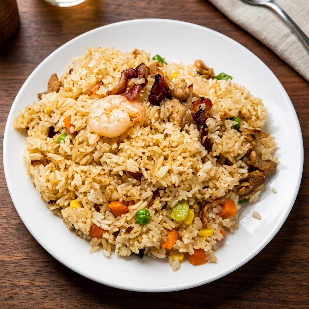 Vietnamese rice dish at T&Q VietMeal Restaurant Saskatoon